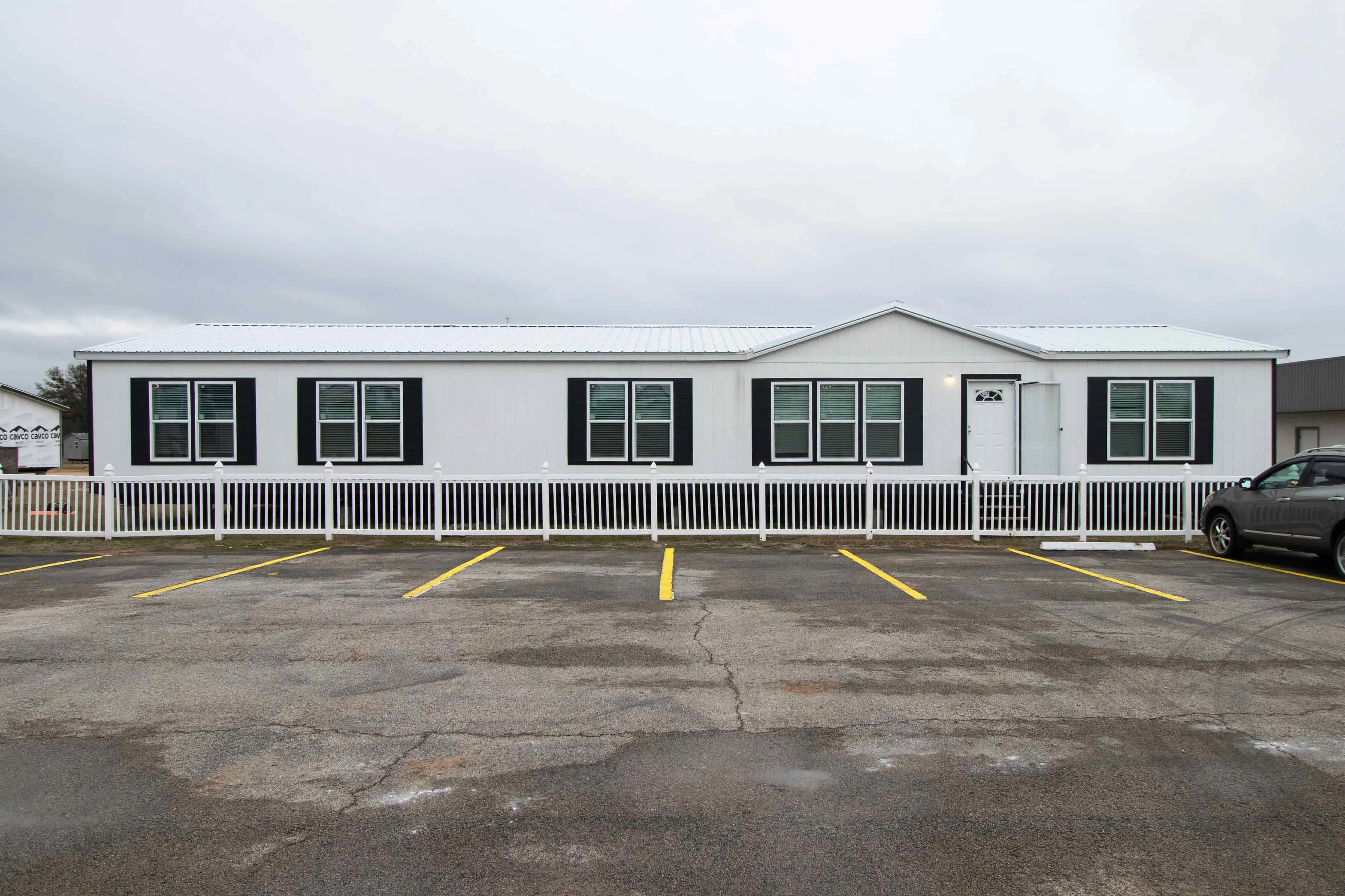 Double wide manufactured home exterior near Brady, TX